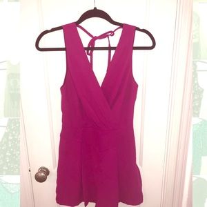 Fun/flirty pink Forever21 romper